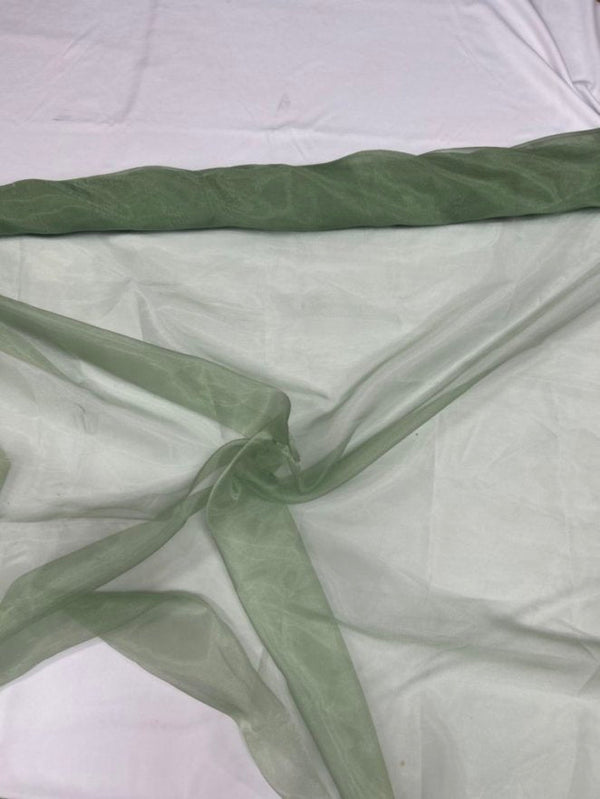 1 Yard Crinkle Barbie Organza Fabric Two Tone Sheer Polyester for Decor Events & Crafts