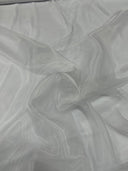 1 Yard Crinkle Barbie Organza Fabric Two Tone Sheer Polyester for Decor Events & Crafts Width 36 inches
