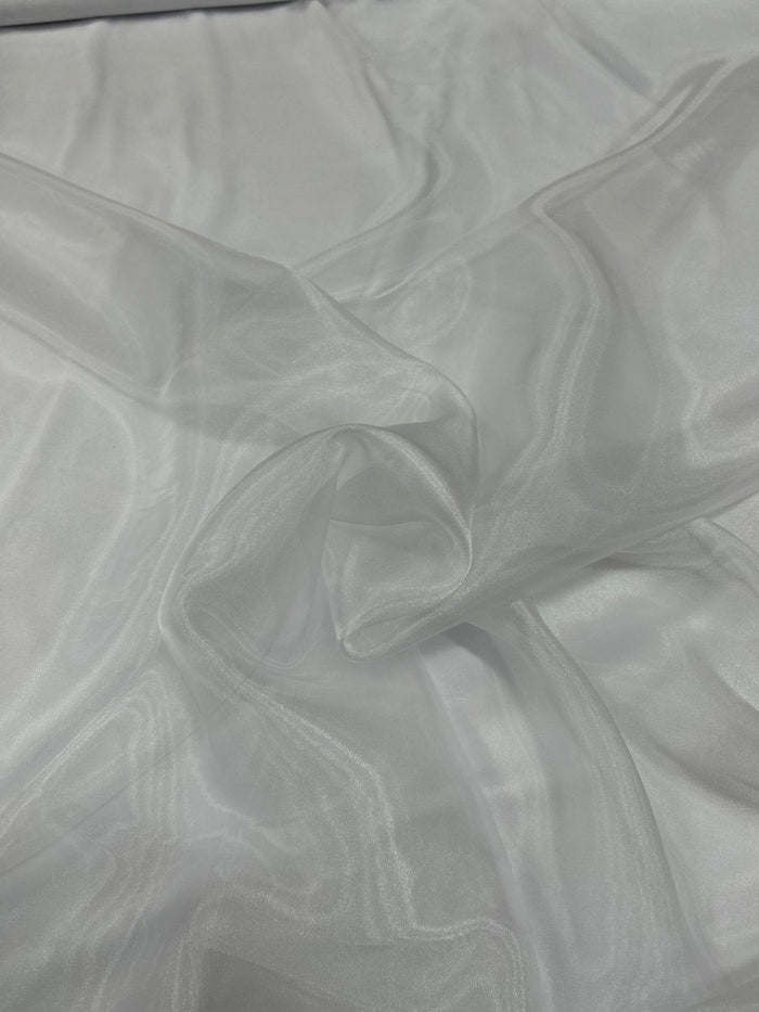 1 Yard Crinkle Barbie Organza Fabric Two Tone Sheer Polyester for Decor Events & Crafts