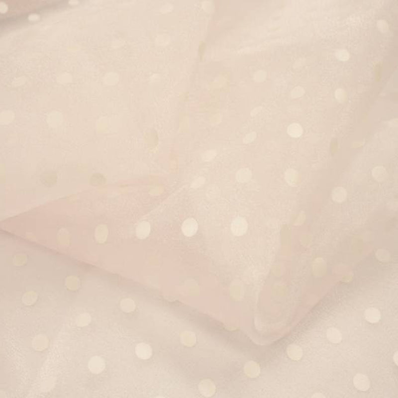 1 Yard Dotted Pink Crystal Organza Apparel Fabric for Elegant Creations 58/59" Width