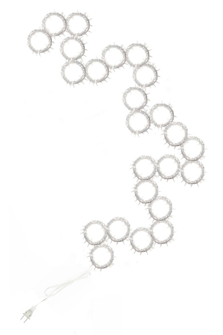 600 LED 24 Strand Twinkling Curtain Light Plug in