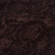 Cuddle 3 Extra Wide Rose Burnout Chocolate Fabric