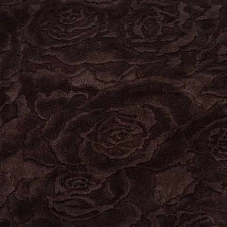 Cuddle 3 Extra Wide Rose Burnout Chocolate Fabric