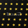 Costume Star Nylon Spandex Fabric - Black Night Star Print, 58/60" Width (1 Yard)