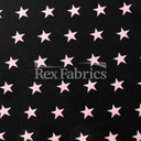 Costume Star Nylon Spandex Fabric - Black Night Star Print, 58/60" Width (1 Yard)