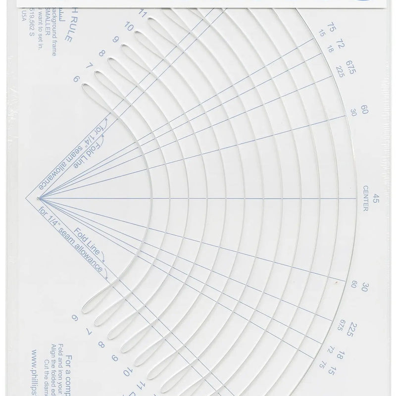 Quilting Ruler Cut A Round Tool