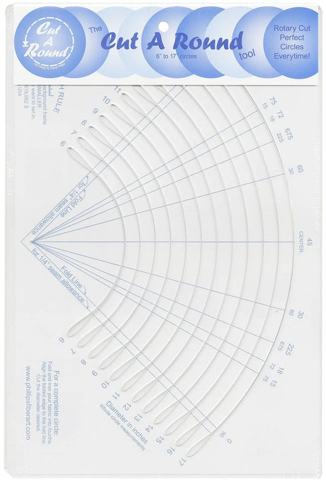 Quilting Ruler Cut A Round Tool