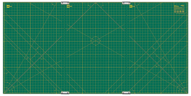Cutting Mat Set of 3 Green 35in x 70in