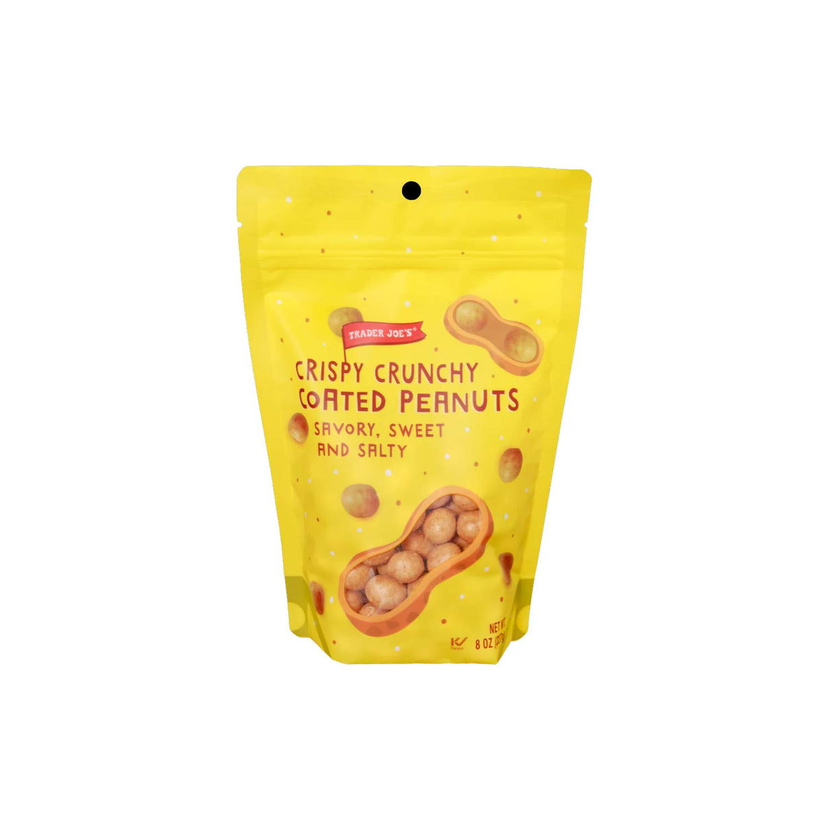 Crispy, Crunchy Coated Peanuts /8 Oz