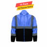 Tones Fullzip Reflective Fleece Hoodie - 10 Pack - 7.62oz/yd2  - 100% Polyester