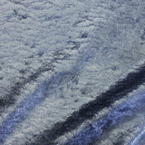 D Isis Foiled Stretch Velvet Fabric - Cobalt Blue, All-Over Foil, 56" Width (1 Yard)