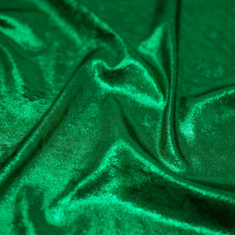 Foiled Stretch Velvet Fabric