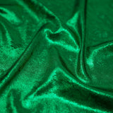 D Isis Foiled Stretch Velvet Fabric - Cobalt Blue, All-Over Foil, 56" Width (1 Yard)