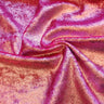 D Isis Foiled Stretch Velvet Fabric - Cobalt Blue, All-Over Foil, 56" Width (1 Yard)