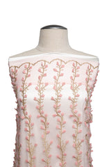 1 Yard Embroidery 3D Tulle Lace Fabric Wide 52/54? Embroidered Appliqué