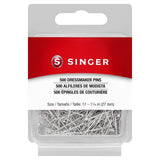 SINGER 500 Dressmaker Pins Size 17 1-1/16"