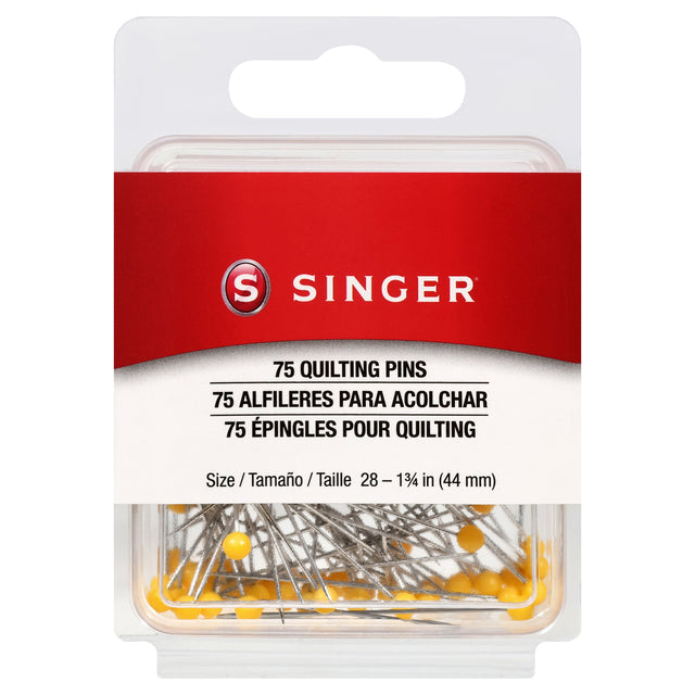 SINGER Ball Head Quilting Pins Size 28 1-3/4 in
