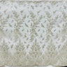 Beaded Lace Embroidered Mesh Gold Silver