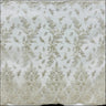 Beaded Lace Fabric on Polyester Net Mesh