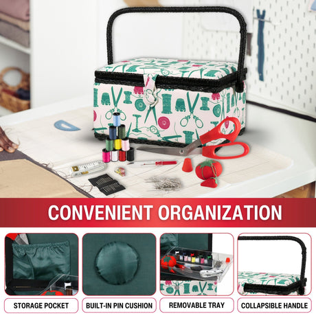 SINGER Large Sewing Basket Kit