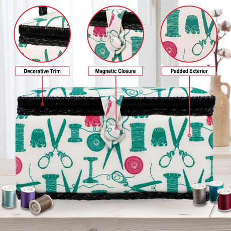 SINGER Large Sewing Basket Kit