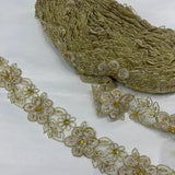 Beaded Corded Lace Trim
