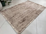 Color-Changing Polyester Viscose Blend Area Rug - Flat Weave, 100% Polyester / Machine Made / Made In Turkey, 5' 2" X 7' 5", 7' 8" X 10' 8" (1 Unit)
