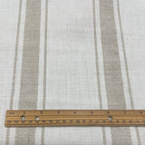 Linen Stripe Heavyweight Natural Ivory Fabric