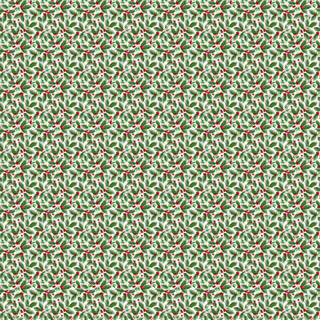 Quilting Cotton Highland Heart Christmas Floral Northcott