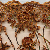 Beaded Floral Lace Fabric