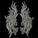 Crystal Rhinestone Floral Applique