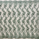 Beaded 3D Floral Lace Mesh