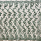 Beaded 3D Floral Lace Fabric 52" Wide