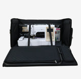 Everything Mary Jumbo 5 Wheel Collapsible Rolling Sewing Machine Storage Case Black