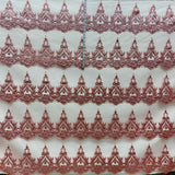Glitter Mesh Fabric Lace USA GD-219 55" Wide