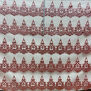 Glitter Mesh Fabric Turquoise