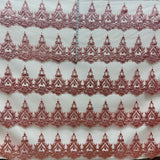 Glitter Mesh Fabric Turquoise