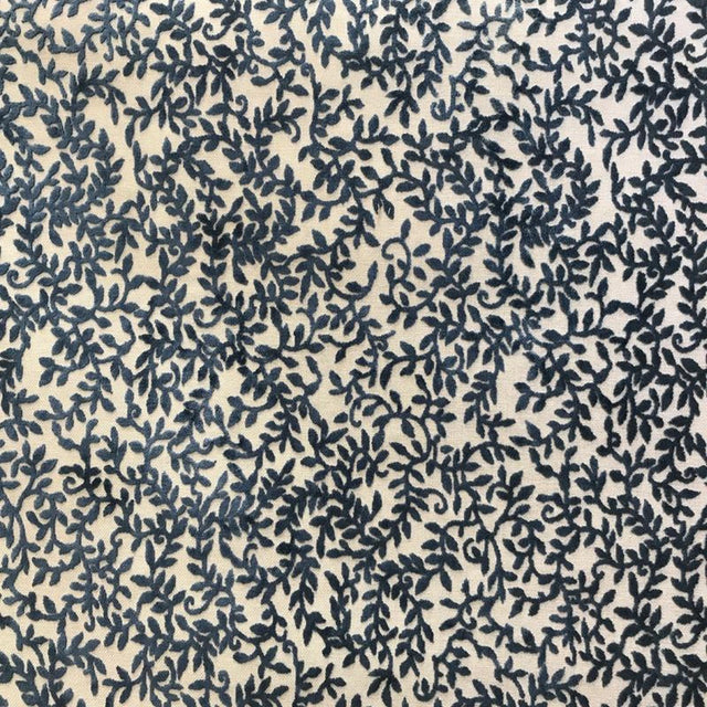 Daisy Floral Cut Velvet Fabric - Floral Pattern, 56" Width (1 Yard)