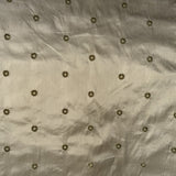 Dakota Silk Fabric - Floral Dotted Embroidered, 54" Width (1 Yard)