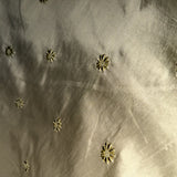 Dakota Silk Fabric - Floral Dotted Embroidered, 54" Width (1 Yard)