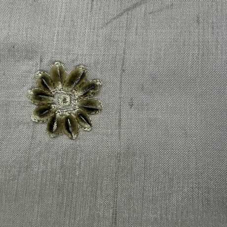 Dakota Silk Fabric - Floral Dotted Embroidered, 54" Width (1 Yard)