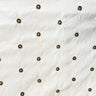 Dakota Silk Fabric - Floral Dotted Embroidered, 54" Width (1 Yard)