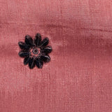 Dakota Silk Fabric - Floral Dotted Embroidered, 54" Width (1 Yard)