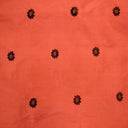 Dakota Silk Fabric - Floral Dotted Embroidered, 54" Width (1 Yard)