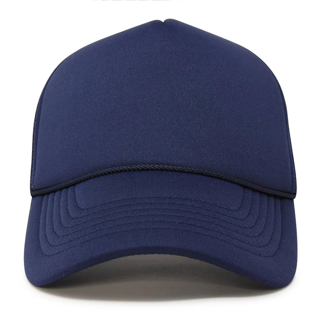 Trucker Hats - Navy Mesh Fabric - Navy, Adjustable (1 Unit)