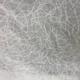 Dane Embroidery Sheer Polyester Fabric - Abstract Swirl Embroidery, 118" Width (1 Yard)
