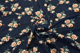 Love Flower Rayon Challis Fabric - Floral Print, 58/60" Width (1 Yard)