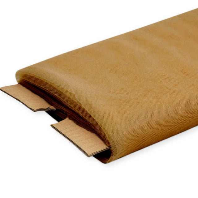 Dark Gold Nylon Tulle Fabric – 40 Yards By Roll