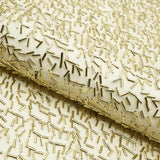 Dazzle Beaded Stretch Mesh Fabric - Metal, Light Gold, Red, Sage, Champagne, Black, Silver, Rose Gold, Light Blue, 51/52" Width (1 Yard)