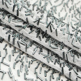 Dazzle Beaded Stretch Mesh Polyester Spandex Fabric - Beaded Mesh, 51/52" Width, 2-Way Stretch, 1 Yard